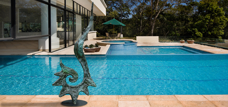 BRONZE ART GALLERY - BRONZE POOL SCULPTURES AND STATUES LET IT GO!